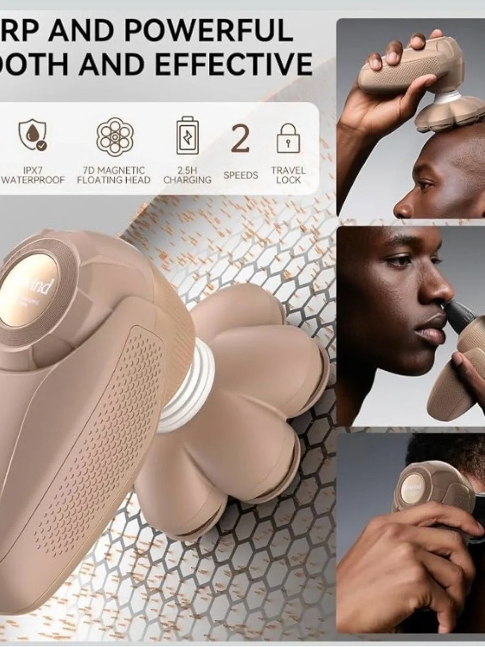 NEW 3-in-1 Electric Razor for Women’s Legs & Bald Head, IPX7 Waterproof Wet/Dry